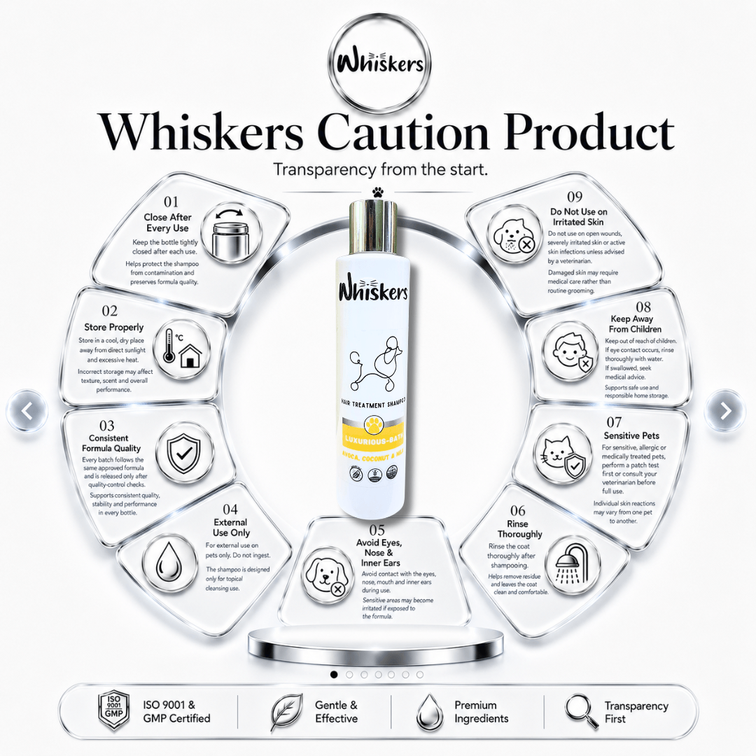 Whiskers Hair Treatment Shampoo for Dogs & Cats