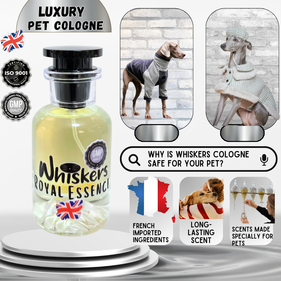 Whiskers Luxury Pet Cologne – Royal Essence for Dogs & Cats