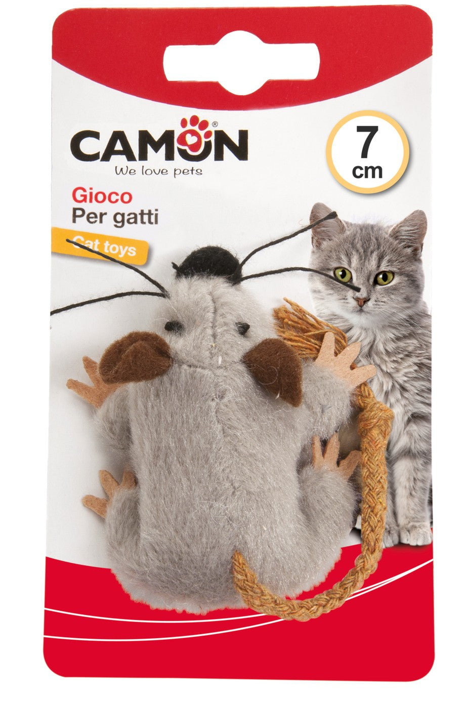 Zoofari Rope & Plush Mouse Combo Toy
