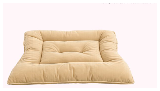 Pink Paw Lounge Mat in beige