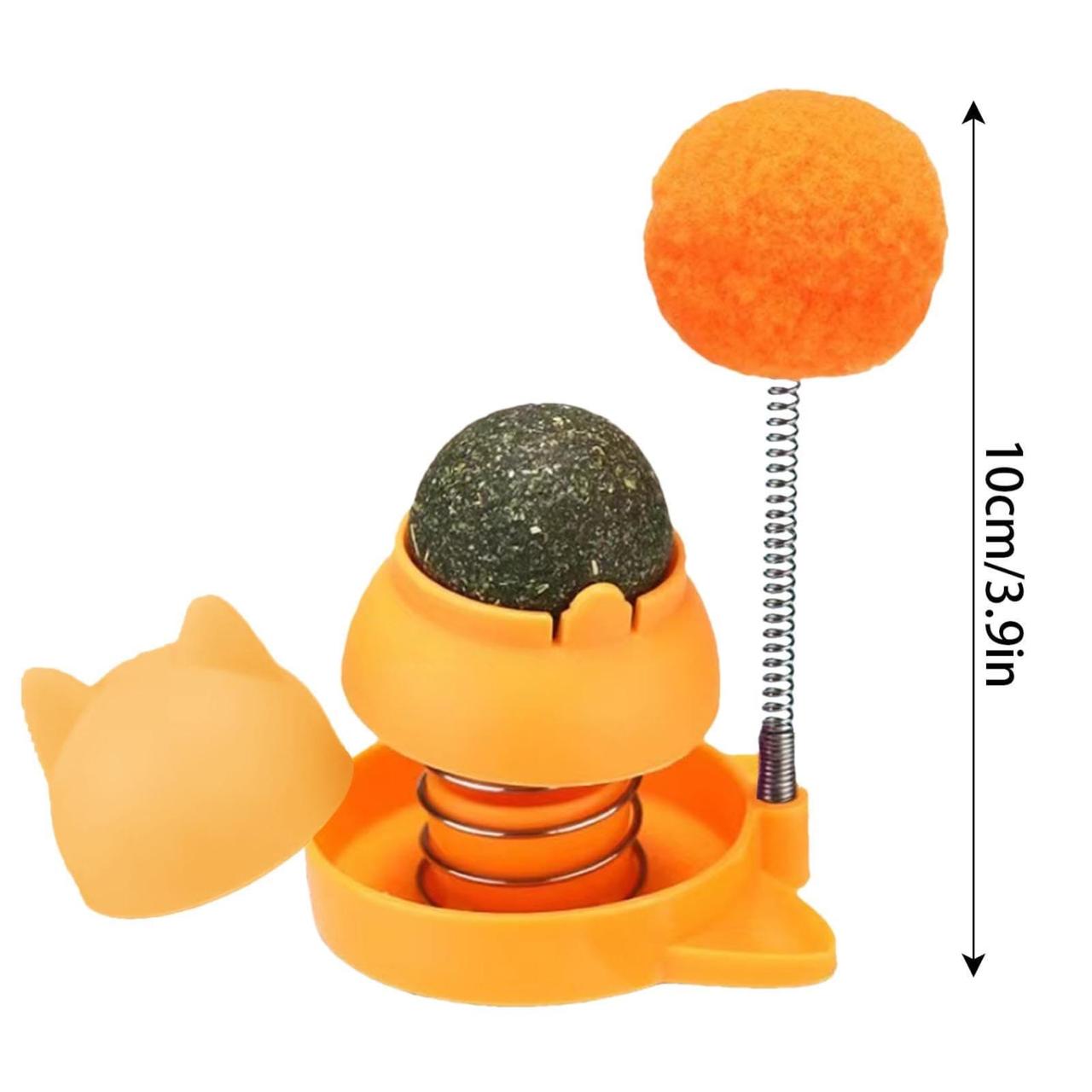 Catnip Ball Spring Bounce Toy
