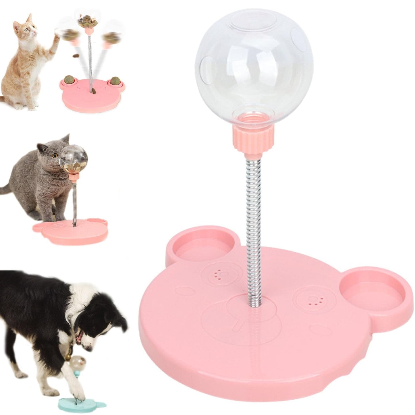 Spring-Mounted Treat Ball Stand
