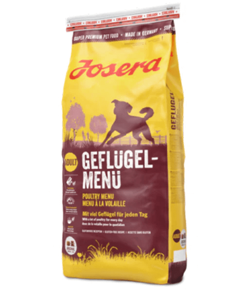 Josera - Poultry, Chicken & Rice, Gluten-Free with Immune Plus & Yeast Cell Walls, Sensitive Stomach Dry Dog Food for Adult All Breed Sizes - 900 g -12.5kg