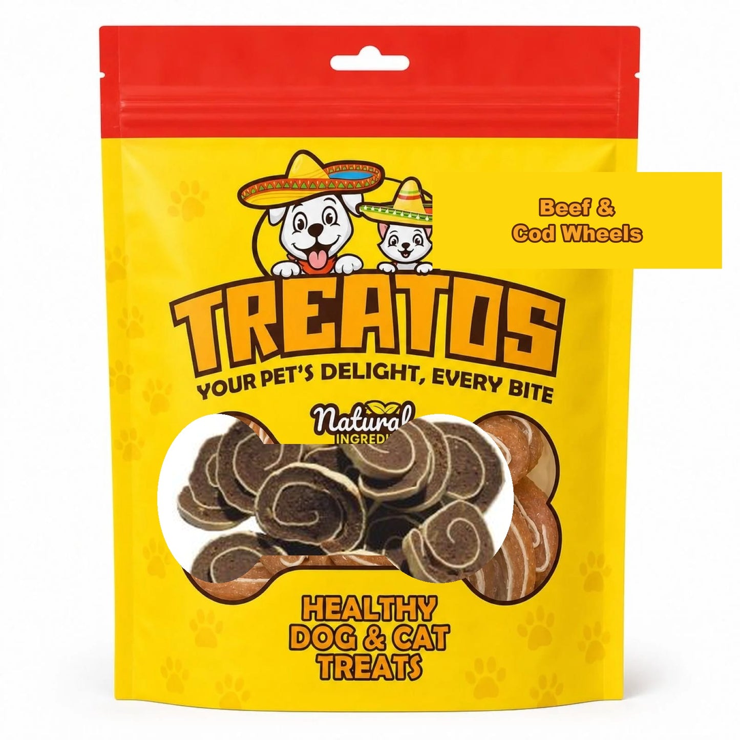 TREATOS Beef & Cod Wheels