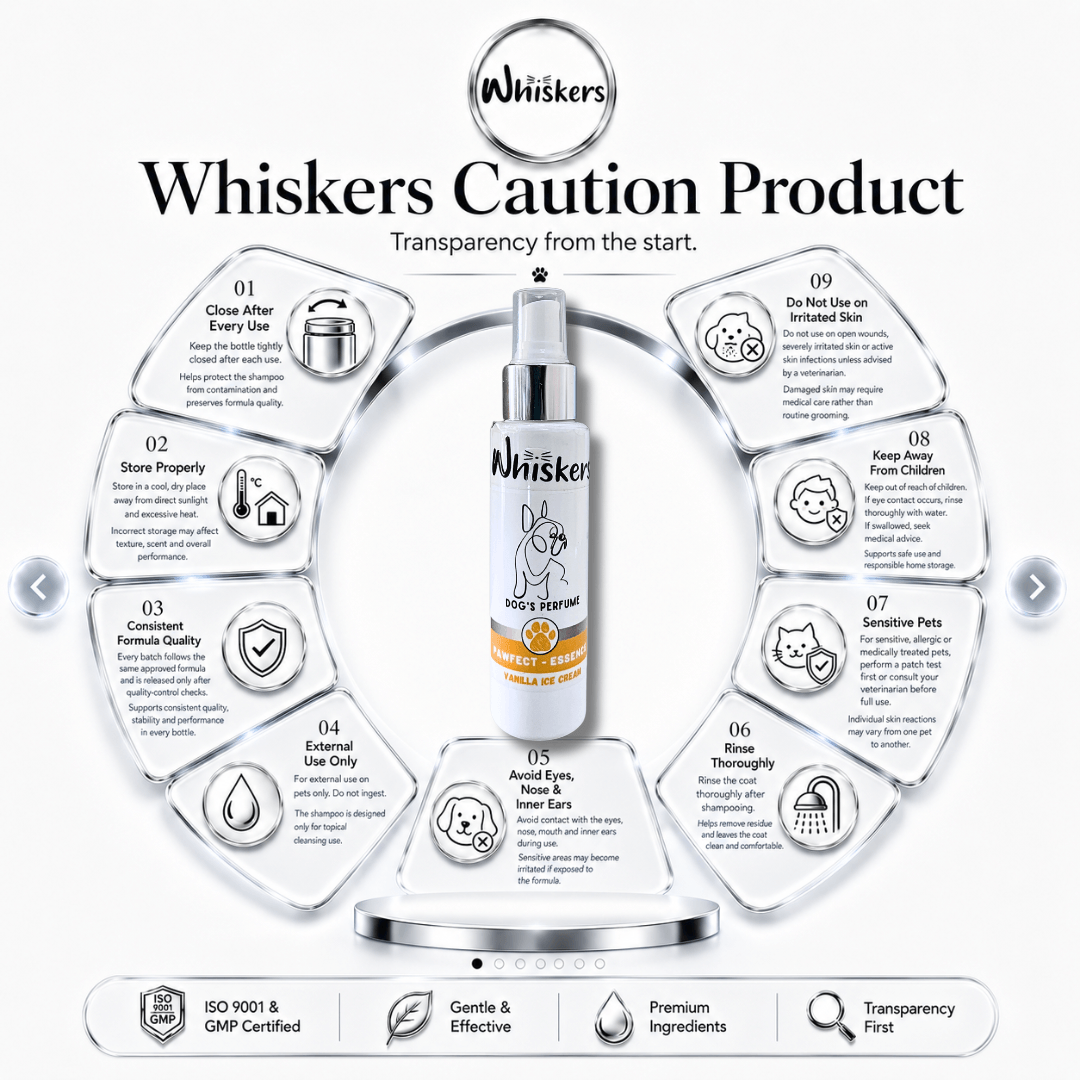 Whiskers Pet Perfume –Vanilla Ice Cream for Dogs & Cats