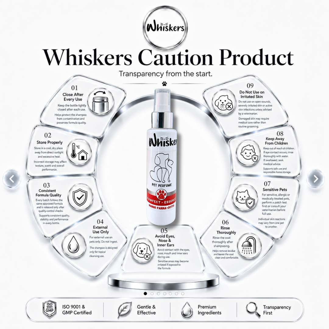 Whiskers Pet Perfume – Mango Panna Cota for Dogs & Cats