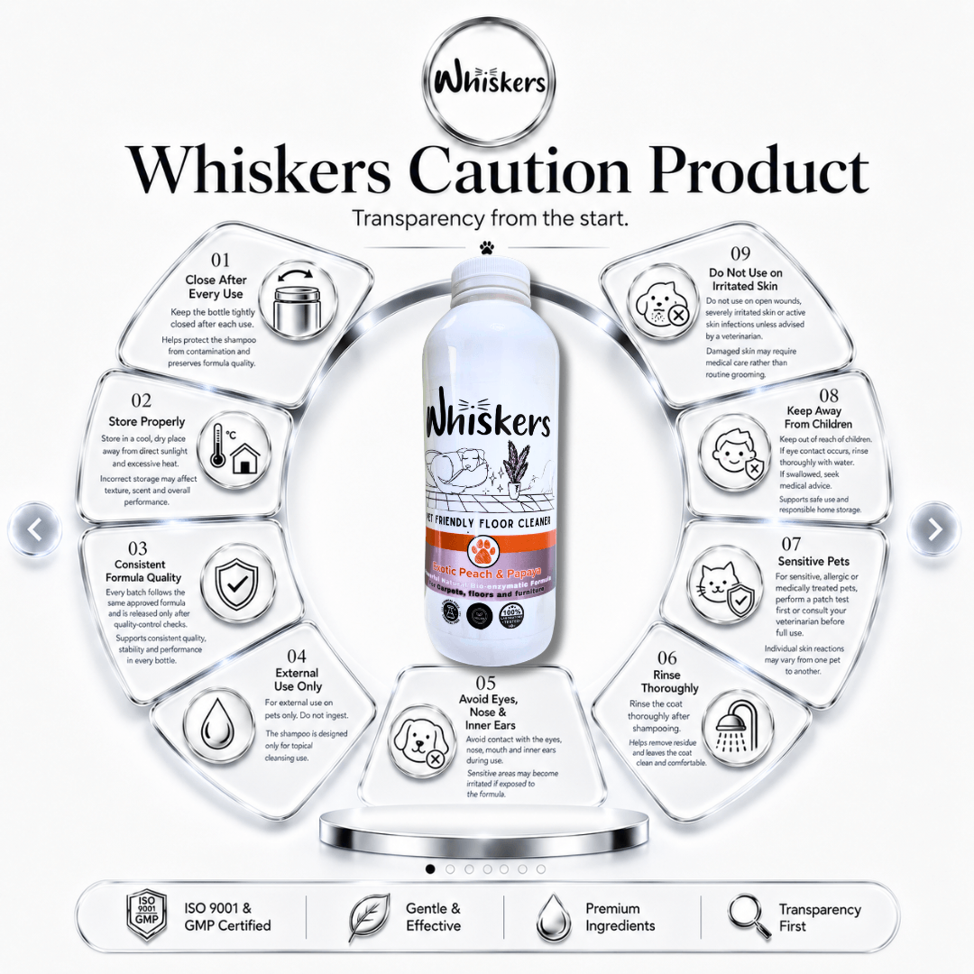 Whiskers Pet Friendly Floor Cleaner – Exotic Peach & Papaya for Homes with Dogs & Cats