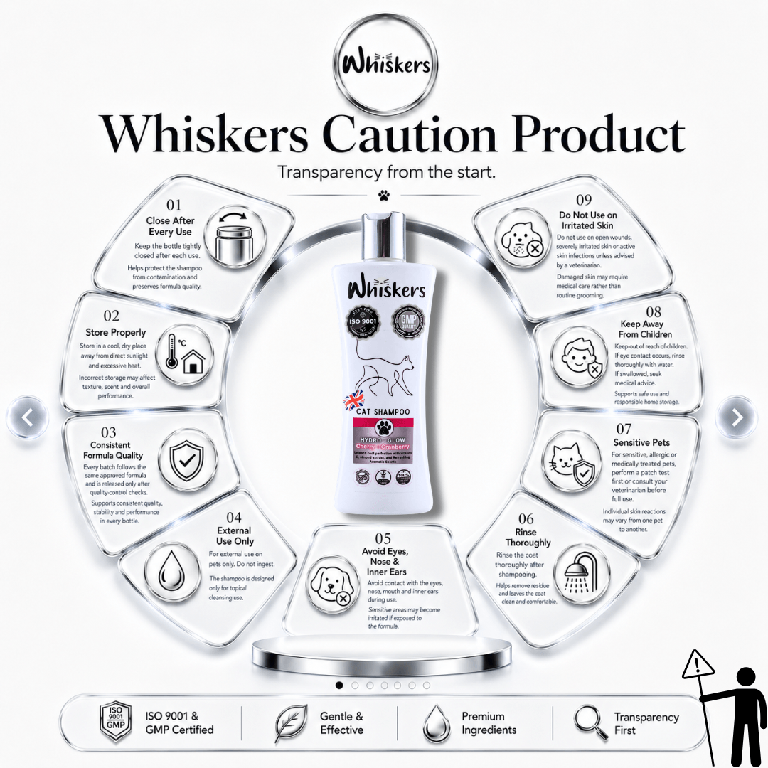 Whiskers Pet Shampoo – Cherry + Cranberry for Dogs & Cats