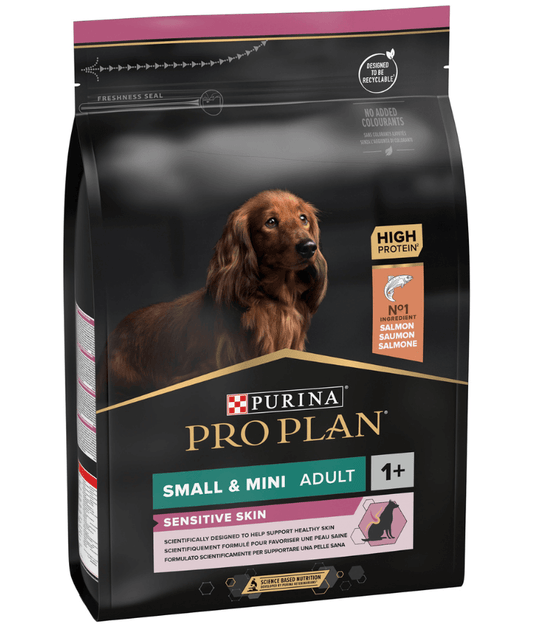 Purina - Pro Plan, Small and Mini Puppy Sensitive Skin Dry Dog food with Salmon 3 kg