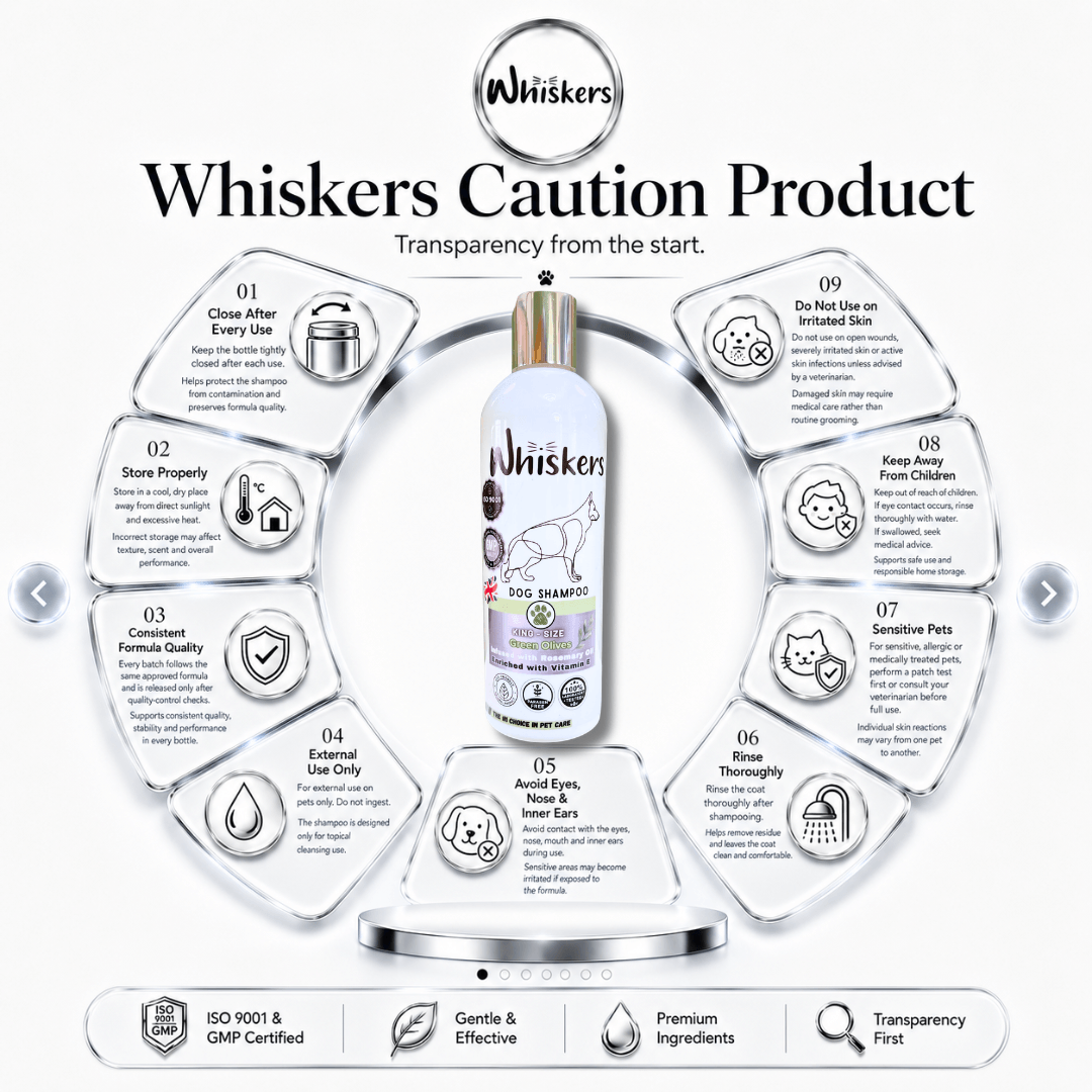 Whiskers King Size Pet Shampoo - Green Olives for Dogs & Cats