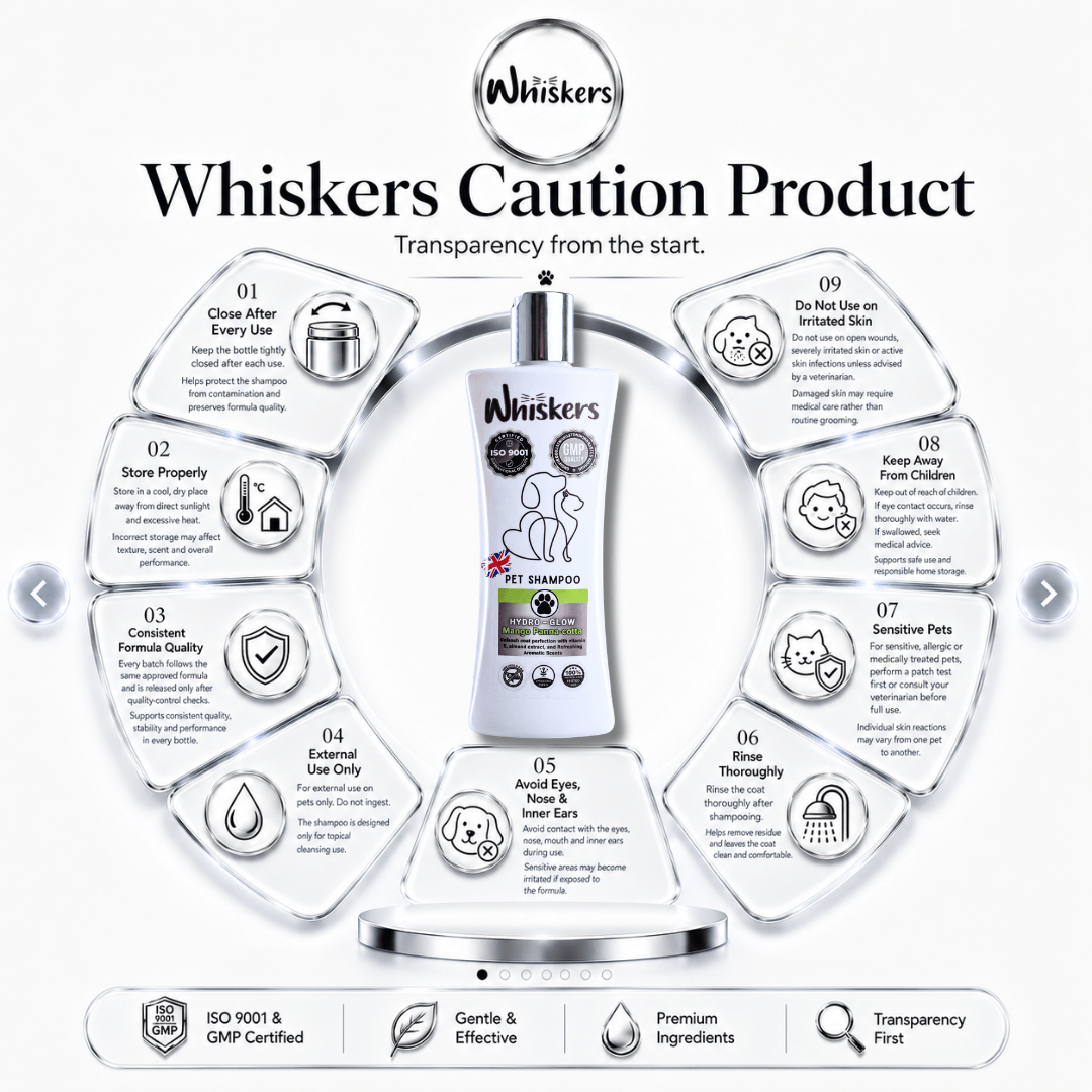 Whiskers Pet Shampoo – Mango Panna Cotta for Dogs & Cats