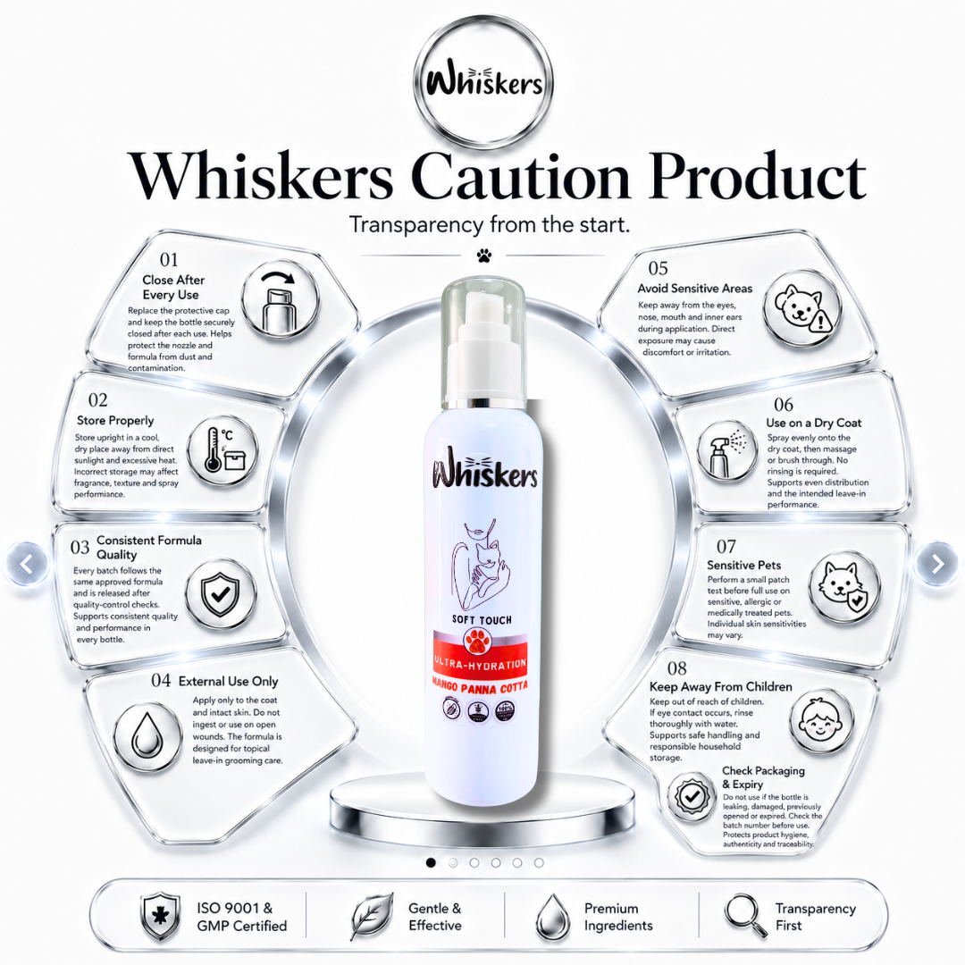 Whiskers Soft Touch Spray – Mango Panna Cotta for Dogs & Cats