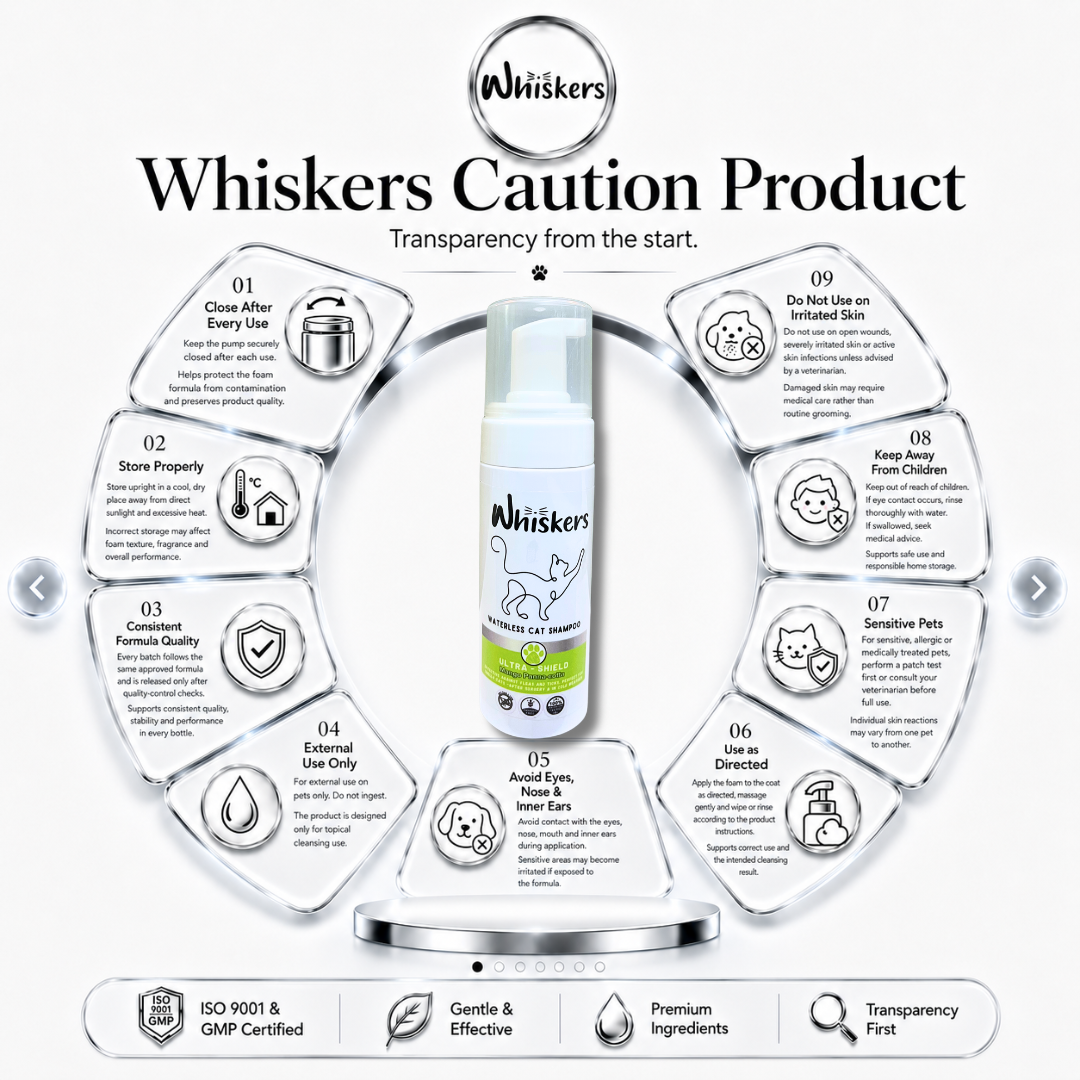 Whiskers Foam Shampoo – Mango Panna Cota for Dogs & Cats