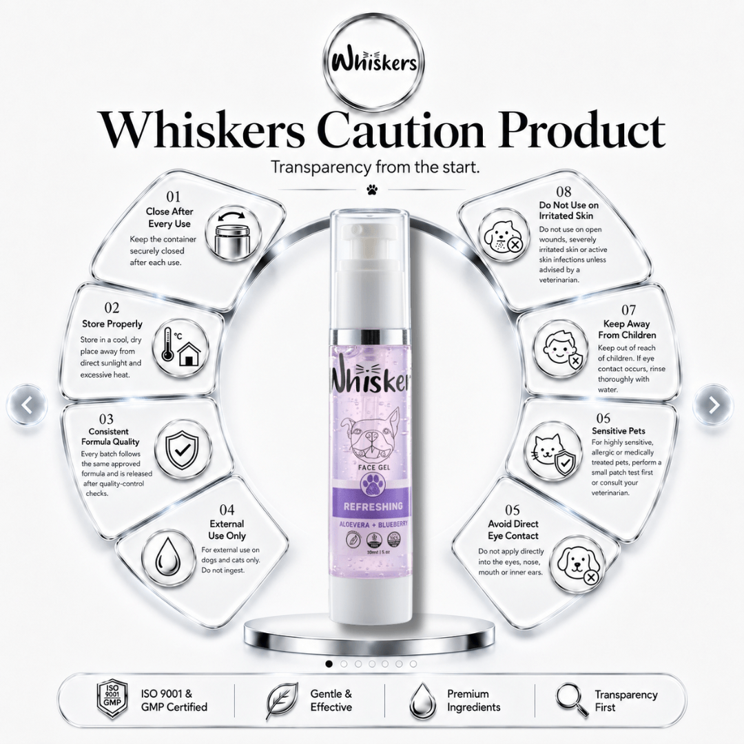 Whiskers Face Gel – Blueberry for Dogs & Cats