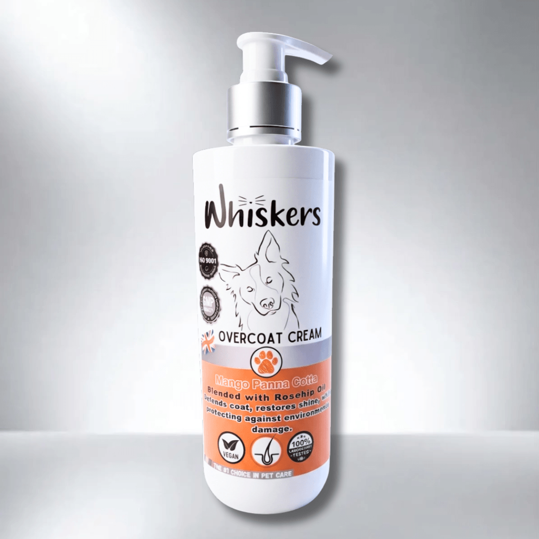 Whiskers Dogs & Cats Conditioner Over Coat Cream -Mango Panna Cota 450 ML
