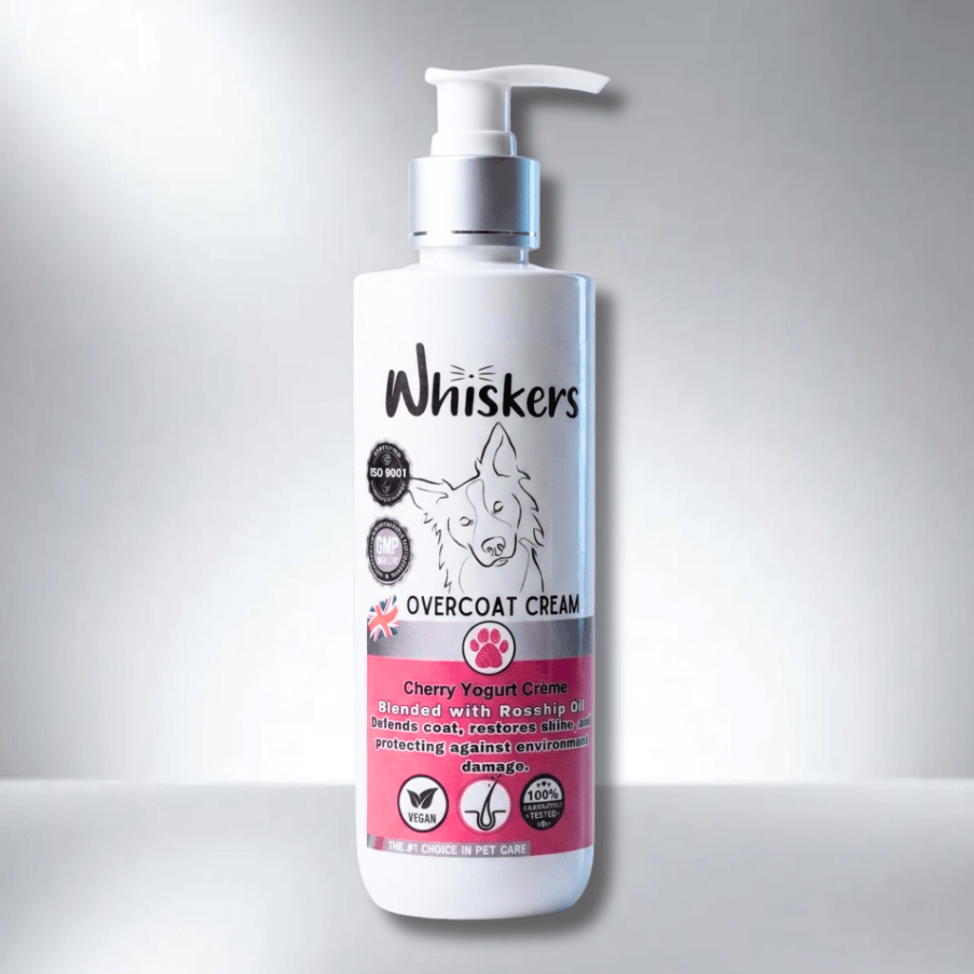 Whiskers Dogs & Cats Conditioner Over Coat Cream - Cherry + Yogurt 450 ML