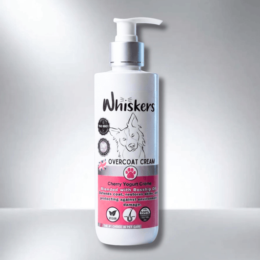 Whiskers Dogs & Cats Conditioner Over Coat Cream - Cherry + Yogurt 450 ML