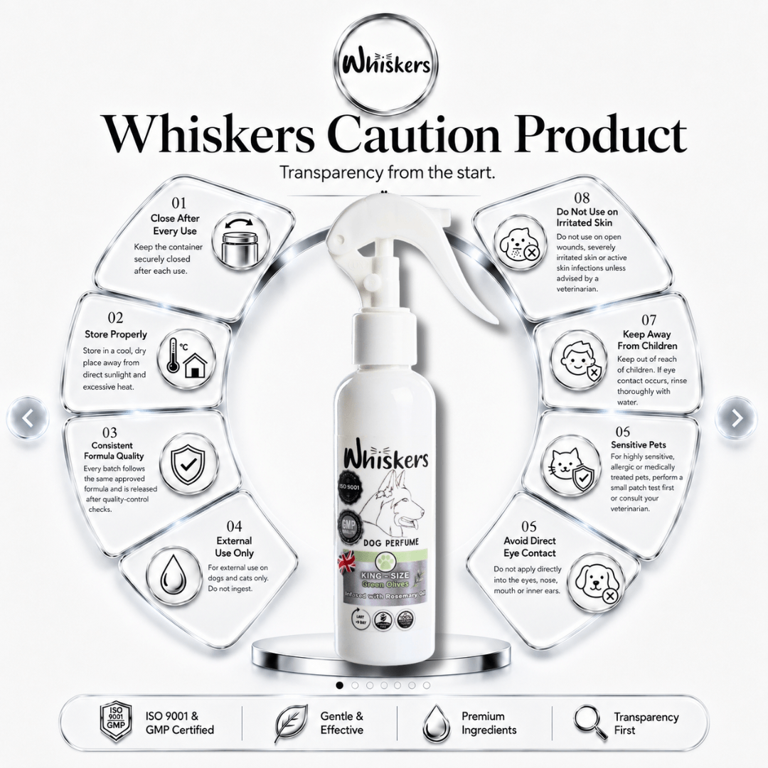 Whiskers King Size Perfume –Green Olives Scent for Dogs & Cats