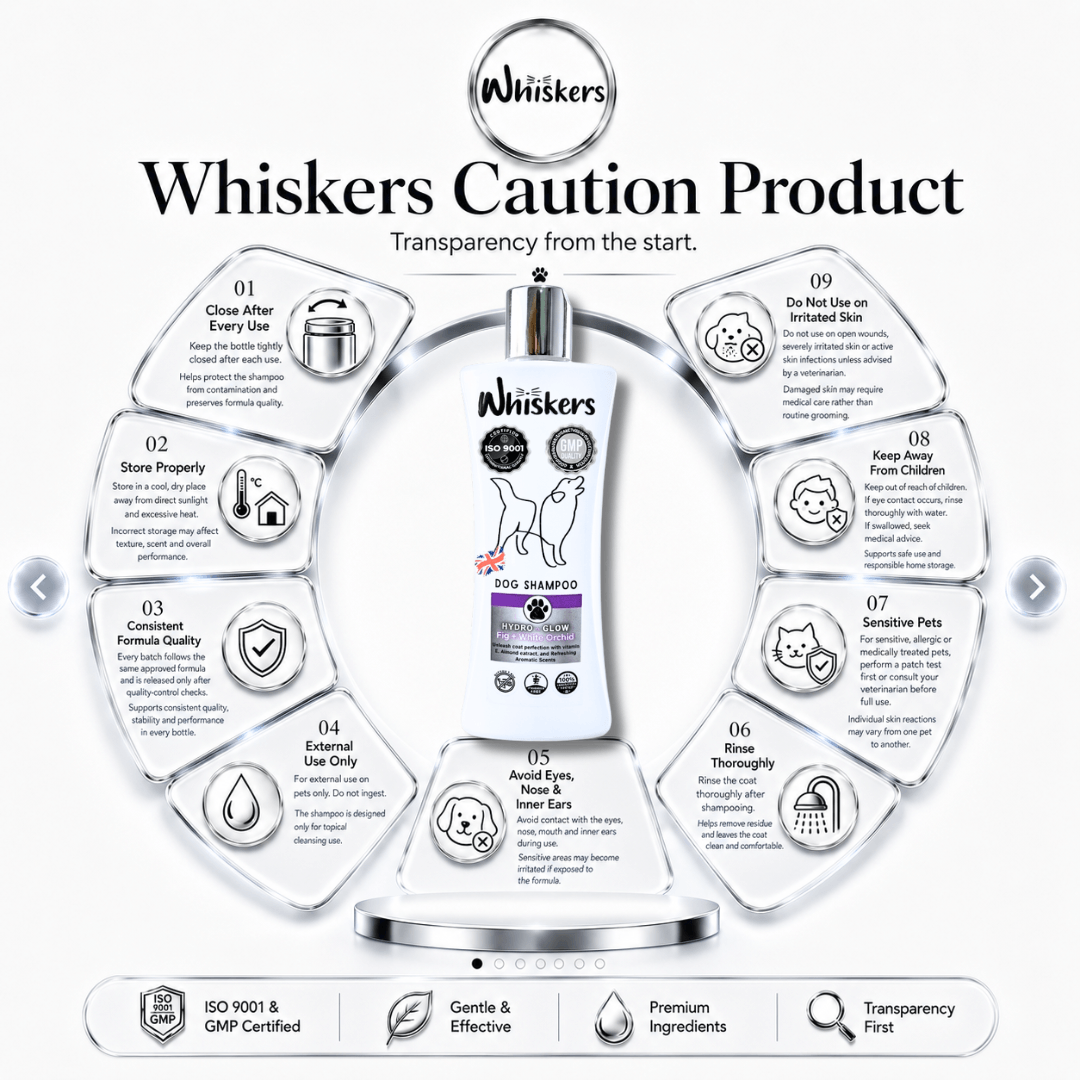 Whiskers Pet Shampoo – Fig + White Orchid for Dogs & Cats