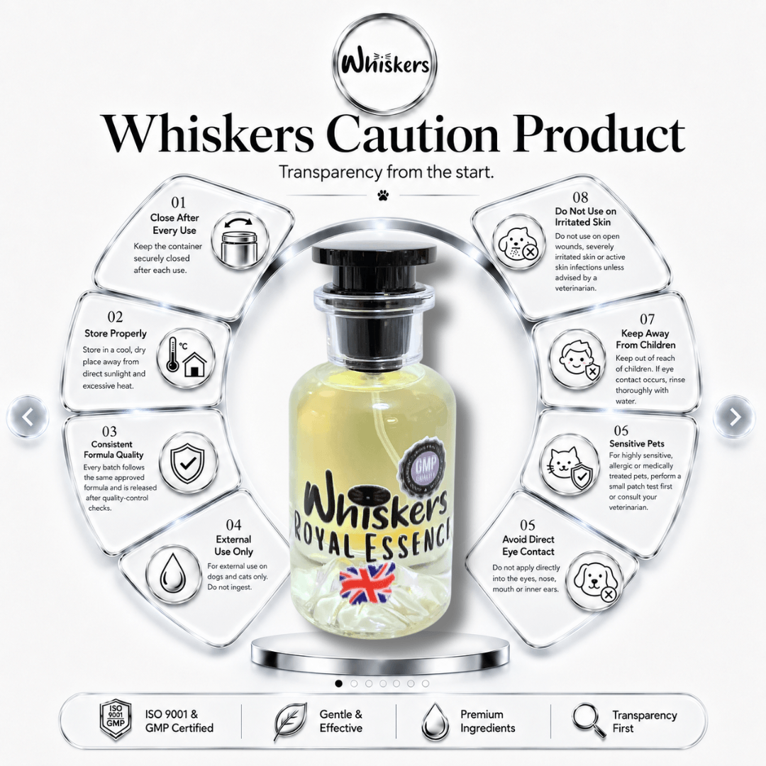 Whiskers Luxury Pet Cologne – Royal Essence for Dogs & Cats