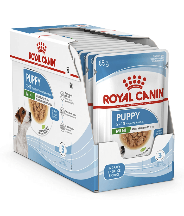 Royal Canin - Mini Puppy Wet Dog Food in Gravy, Immune & Digestive Support, Small Breed Puppy - 85g