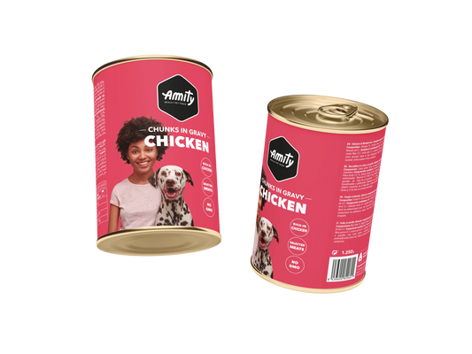 AMITY - DOG CHICKEN CHUNKS IN GRAVY 415g