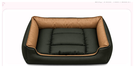 Pink Paw Waterproof Lounge Bed in forest green