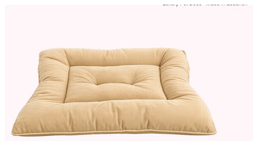 Pink Paw Lounge Mat in beige