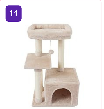 Pink Paw Cat Tree CT11 – 2-tier condo tower