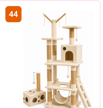 Pink Paw Cat Tree CT44 – XL activity tower