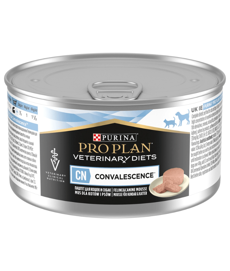 Purina - Pro Plan, Veterinary Diets, CN Convalescence Wet Food for Cats & Dogs, High-Energy Recovery Mousse - 195g