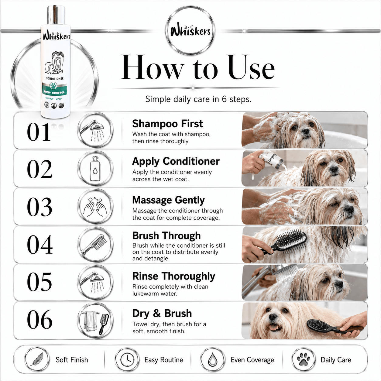 Whiskers Conditioner for Dogs & Cats