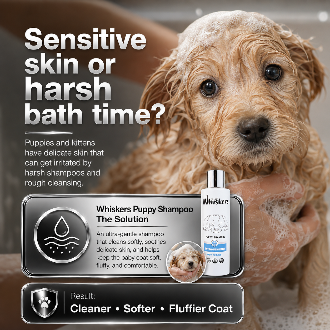 Whiskers Puppy Shampoo for Dogs & Cats