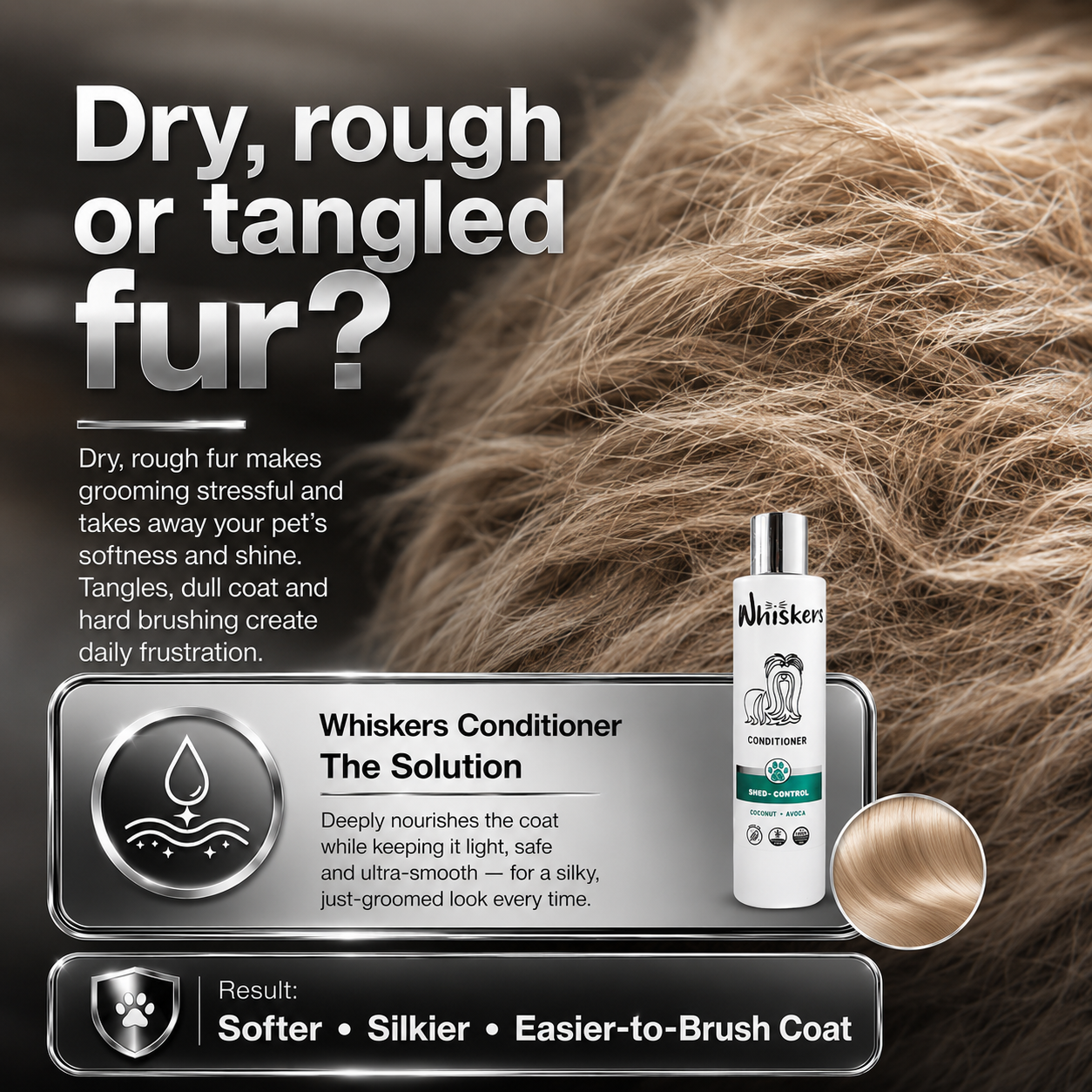 Whiskers Conditioner for Dogs & Cats