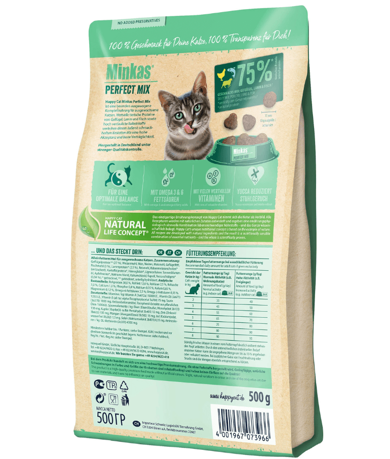 Happy Cat - Minkas Perfect Mix Poultry, Fish & Lamb 1.5kg - 4kg - 10kg