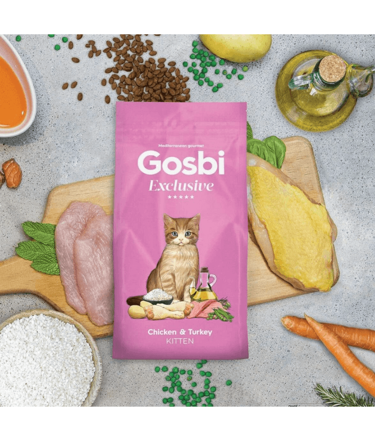 Gosbi - Exclusive, Chicken and Turkey Kitten Dry Cat Food – Growth Formula 1.5kg-6kg