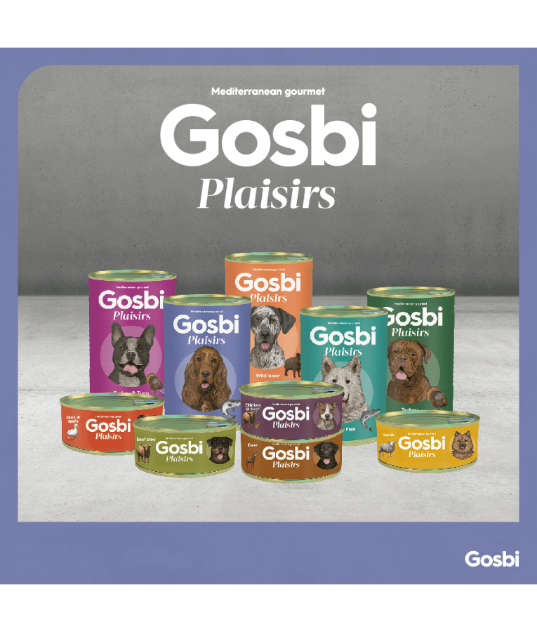 Gosbi - Plaisirs, Grain-Free Deer Complementary Wet Dog Food, Hypoallergenic, Monoprotein, All-Natural For Puppies & Adult Dogs - 150 g