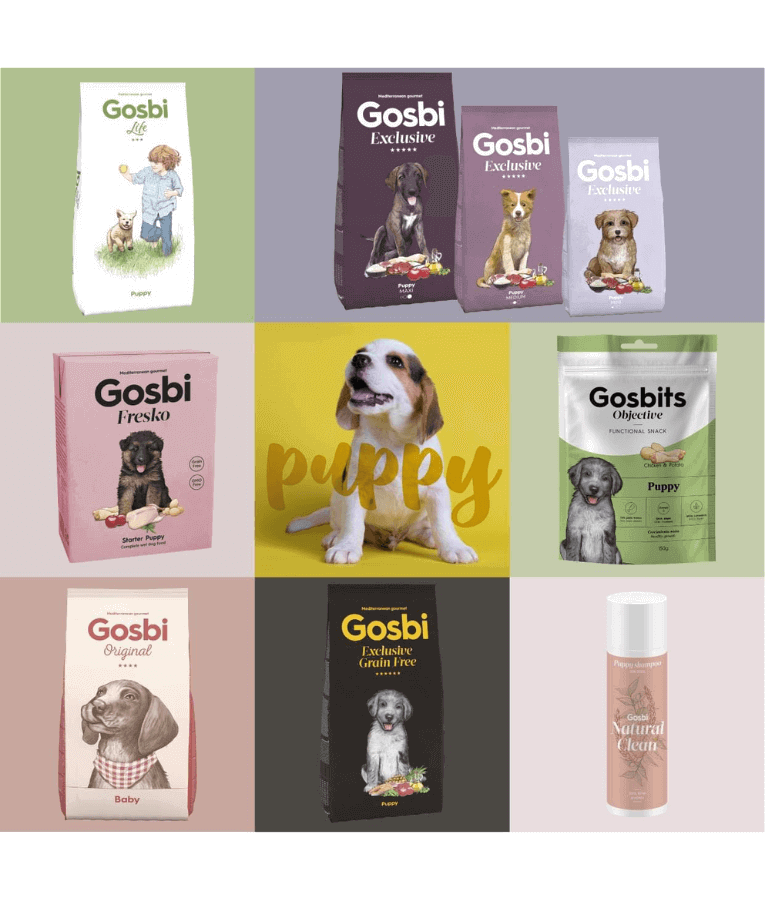 Gosbi - Exclusive, Hypoallergenic Chicken Puppy Dry Dog Food For Medium Breeds 3kg-12kg