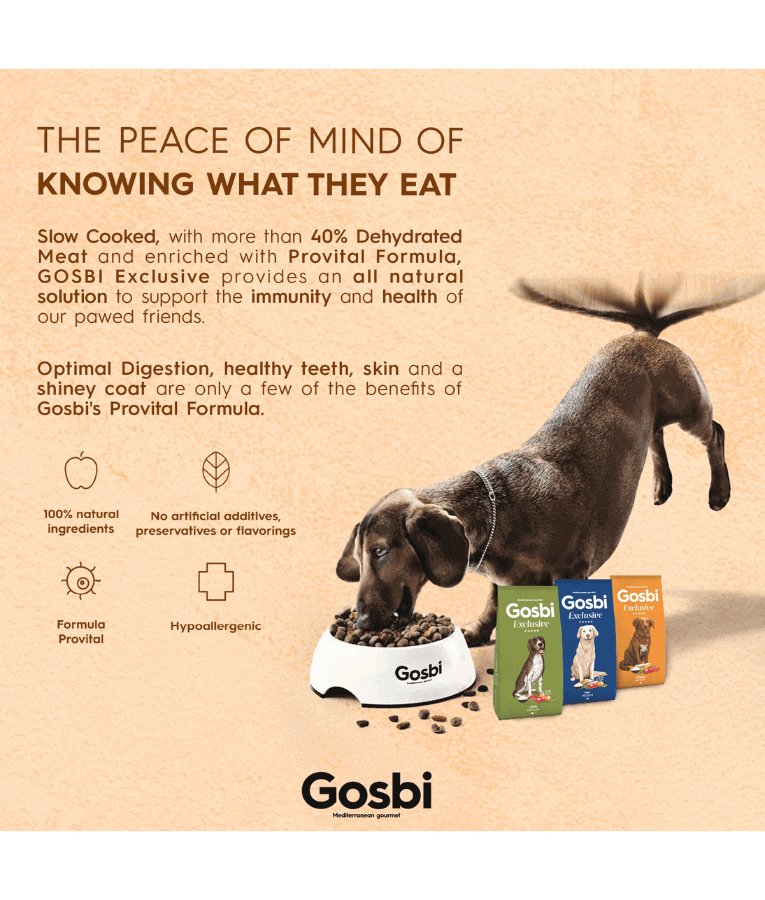 Gosbi - Exclusive, Hypoallergenic Chicken Puppy Dry Dog Food For Large Breeds 3kg-12kg