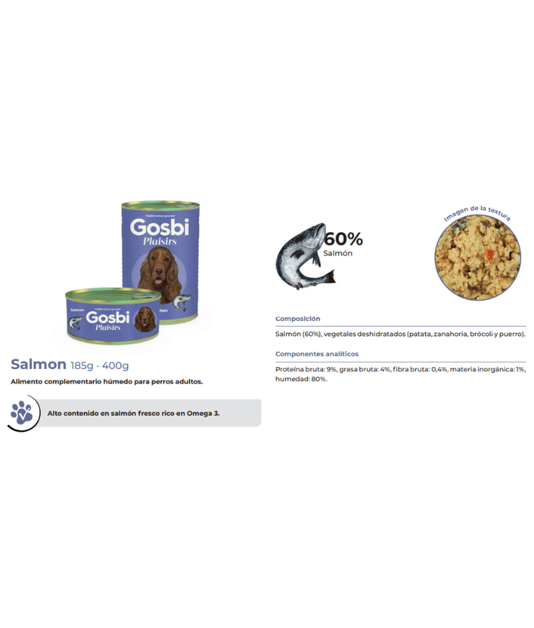 Gosbi - Fresko, Grain-Free Salmon Senior Complementary Wet Dog Food – Hypoallergenic, Monoprotein, All-Natural 150g