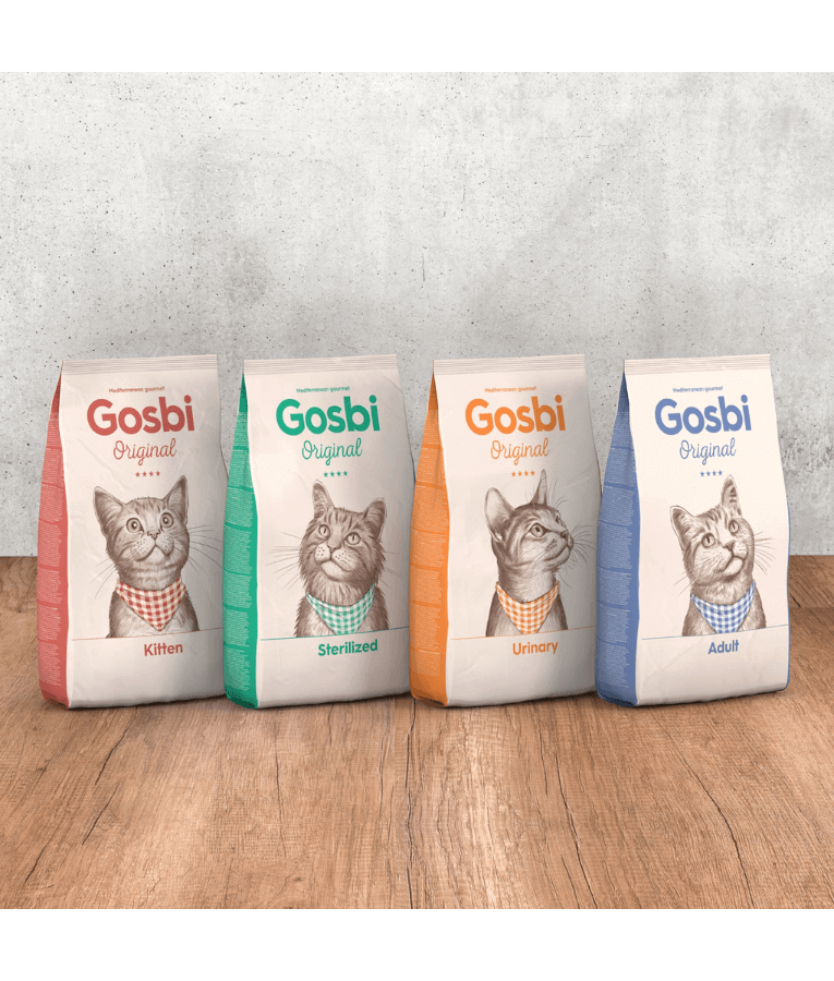 Gosbi - Original, Chicken, Salmon, and Tuna Adult Dry Cat Food – Complete Nutrition 1kg-3kg-12kg
