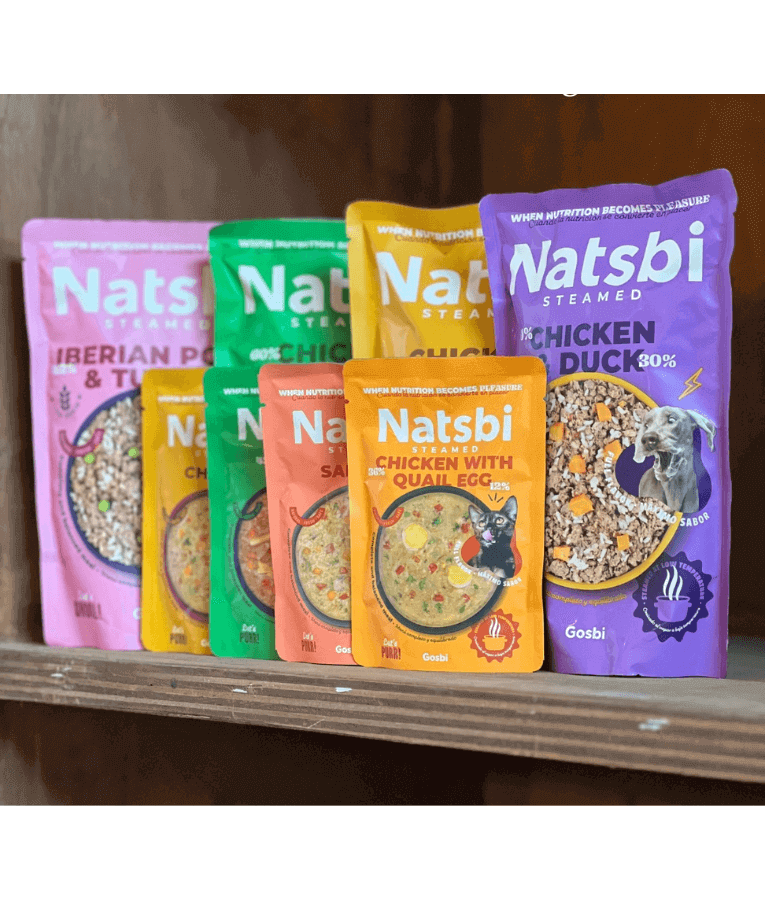Gosbi - Natsbi Steamed, Fish Fresh Dog Food For Adults and Puppies – Grain-Free, All Natural Meal 200g-500g