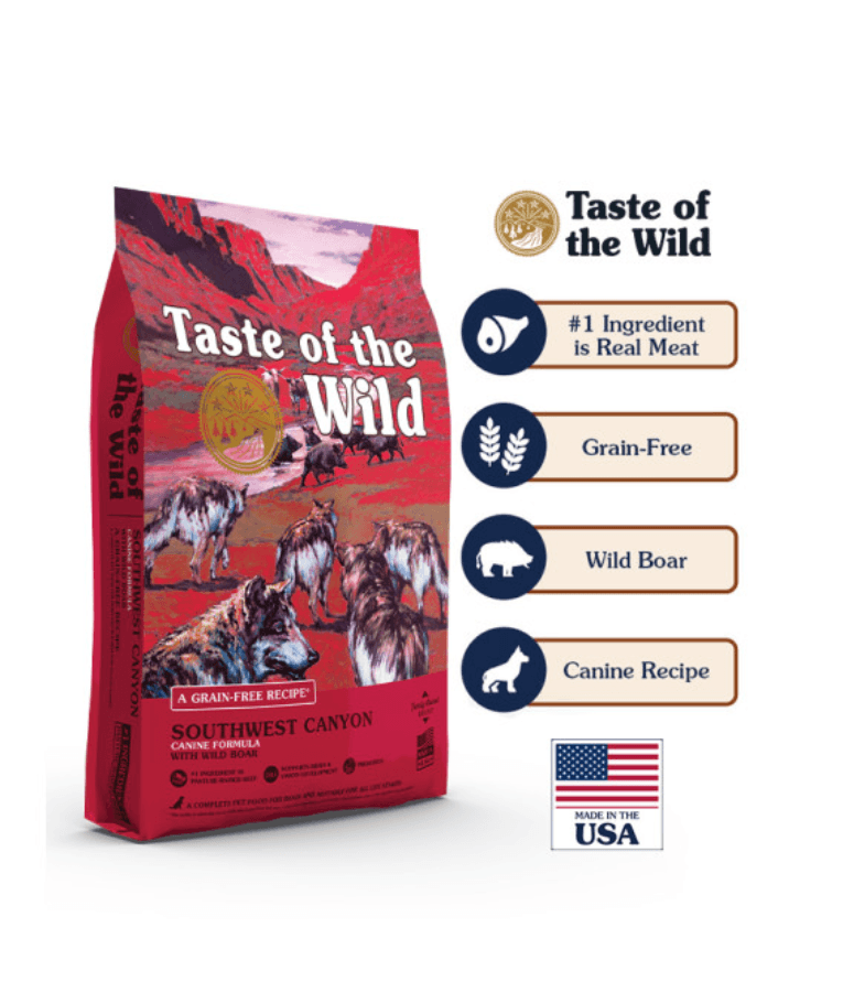 Taste of the Wild - Southwest Canyon - Wild Boar, Beef & Lamb - Grain Free Dry Dog Food - 12.2kg