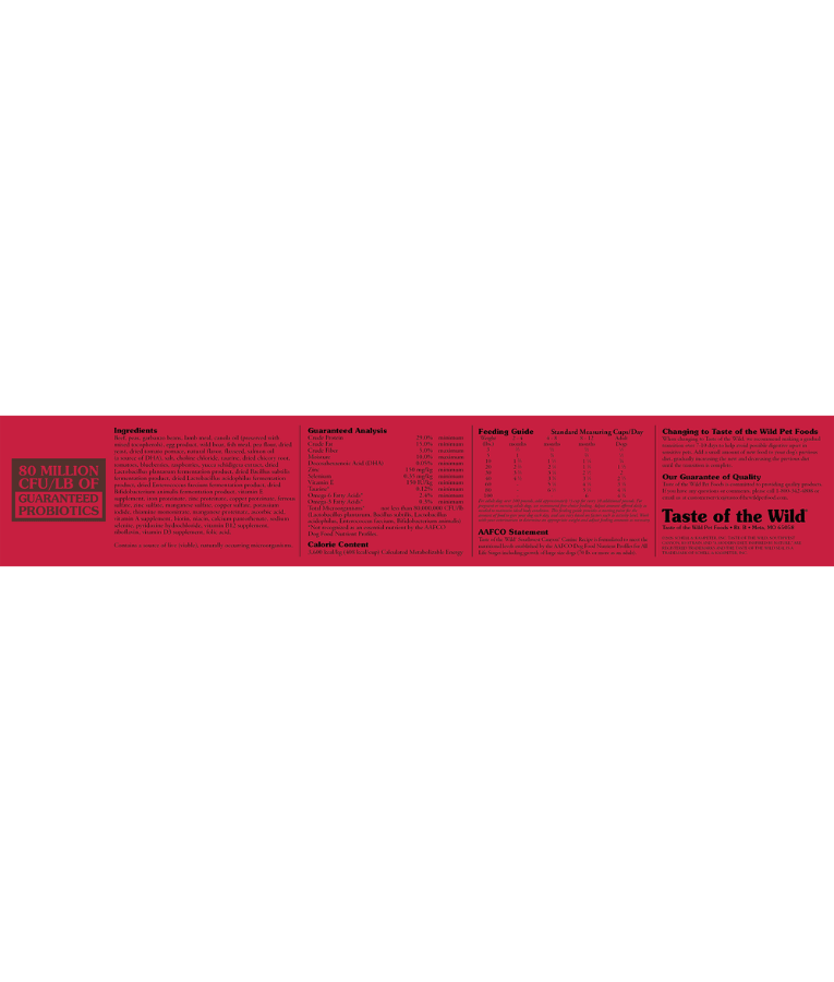 Taste of the Wild - Southwest Canyon - Wild Boar, Beef & Lamb - Grain Free Dry Dog Food - 12.2kg