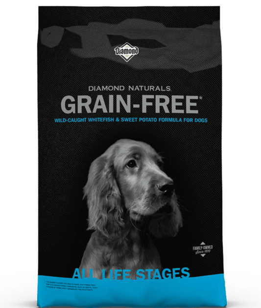 Diamond Naturals - Grain Free, Wild Caught Whitefish and Sweet Potato, All Life Stages Dry Dog Food - 2.27 Kg - 12.7 Kg