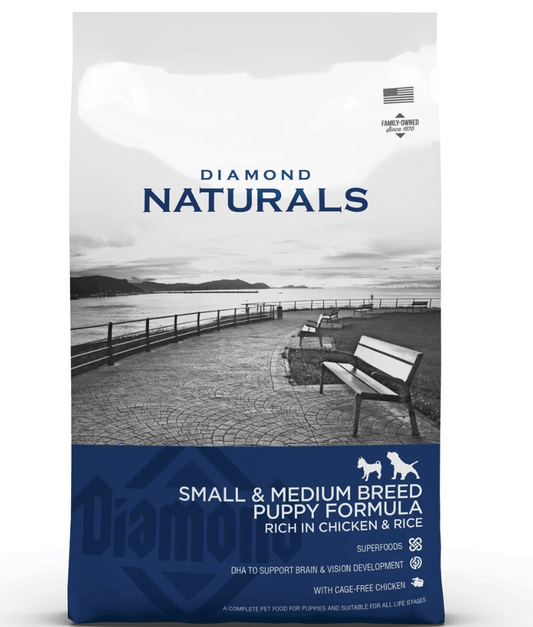 Diamond Naturals - Small & Medium Breed, Puppy Dry Dog Food, With Chicken - 2kg