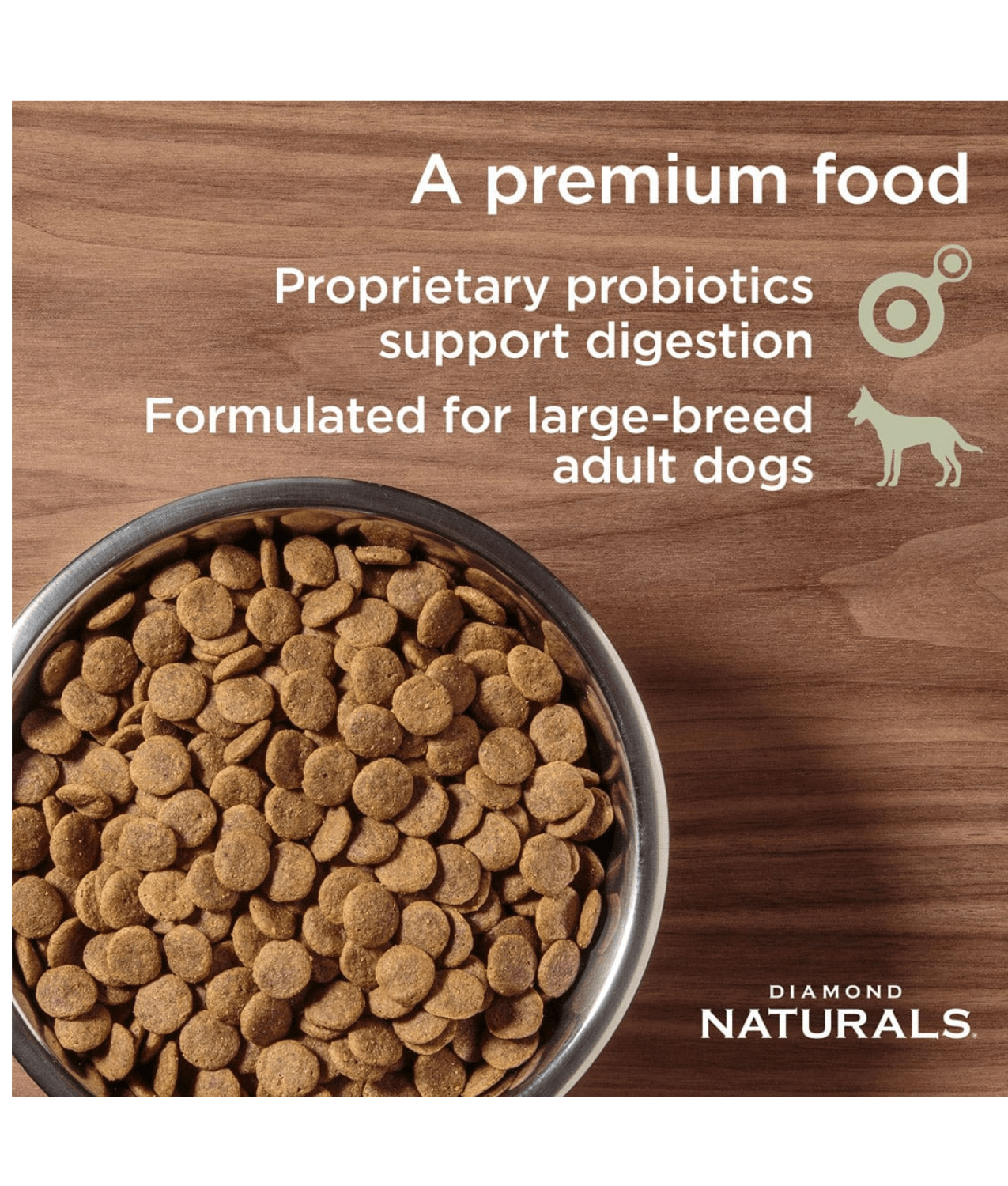 Diamond Naturals - Large Breed, Adult Dry Dog Food With Chicken - 15kg
