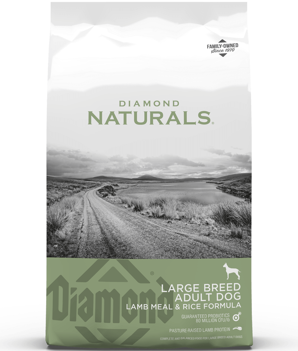 Diamond Naturals - Large Breed, Adult Dry Dog Food, With Lamb Meal & Rice Formula - 15kg