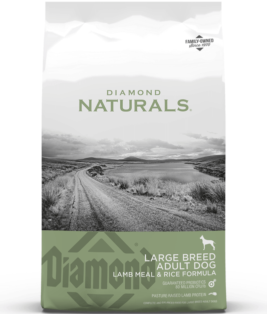 Diamond Naturals - Large Breed, Adult Dry Dog Food, With Lamb Meal & Rice Formula - 15kg