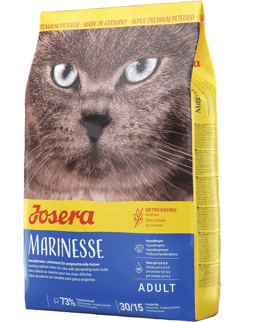 Josera – Marinesse Grain-Free Dry Cat Food – Hypoallergenic Salmon Formula for Sensitive Cats – 2kg